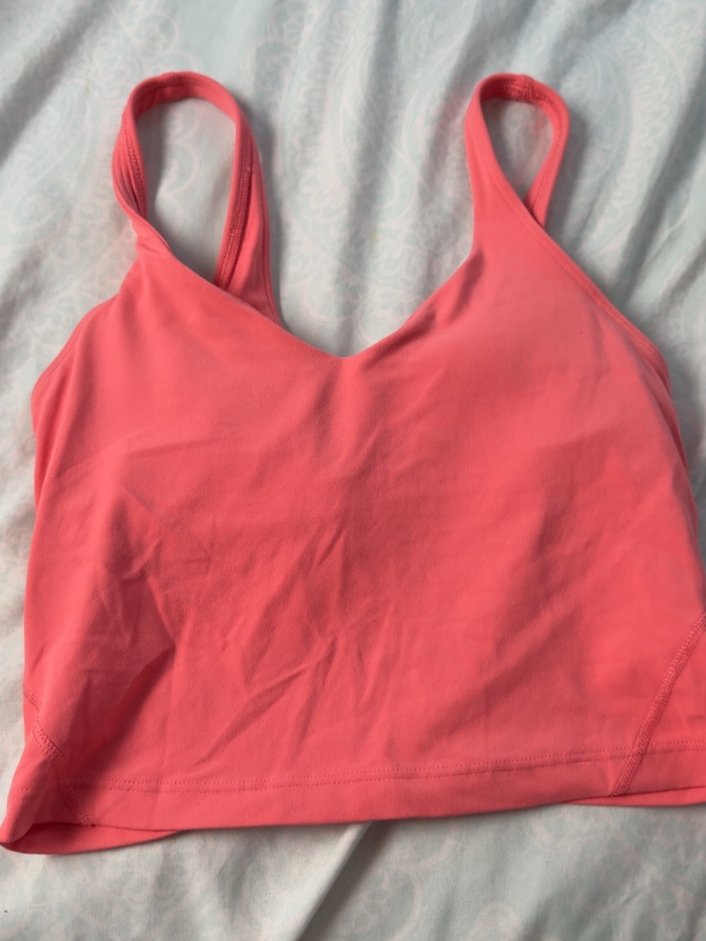 lululemon athletica Coral Pink Stretch Bralette Tank